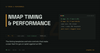 Nmap timing and performance - terminal comparing -T4 and -T2 scan times on the same host