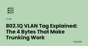 802.1Q VLAN Tag Explained: The 4 Bytes That Make Trunking Work
