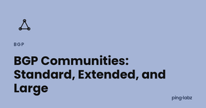 BGP Communities: Standard, Extended, and Large