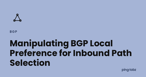 Manipulating BGP Local Preference for Inbound Path Selection