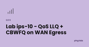 Lab ips-10 - QoS LLQ + CBWFQ on WAN Egress