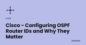 Cisco - Configuring OSPF Router IDs and Why They Matter