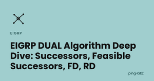 EIGRP DUAL Algorithm Deep Dive: Successors, Feasible Successors, FD, RD