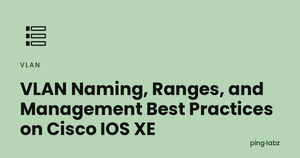VLAN Naming, Ranges, and Management Best Practices on Cisco IOS XE