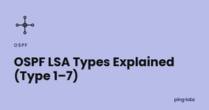 OSPF LSA Types Explained (Type 1–7)