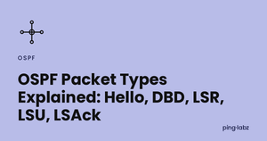 OSPF Packet Types Explained: Hello, DBD, LSR, LSU, LSAck