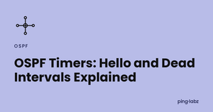 OSPF Timers: Hello and Dead Intervals Explained