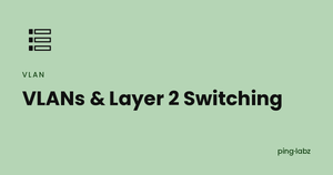 VLANs and Layer 2 switching cluster pillar feature image, PingLabz