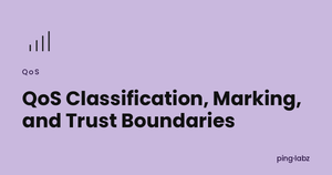 QoS Classification, Marking, and Trust Boundaries