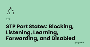 STP Port States: Blocking, Listening, Learning, Forwarding, and Disabled