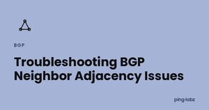 Troubleshooting BGP Neighbor Adjacency Issues