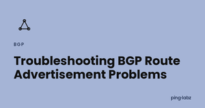 Troubleshooting BGP Route Advertisement Problems