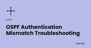 OSPF Authentication Mismatch Troubleshooting