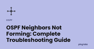 OSPF Neighbors Not Forming: Complete Troubleshooting Guide