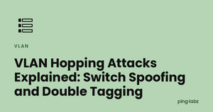 VLAN Hopping Attacks Explained: Switch Spoofing and Double Tagging