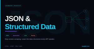 JSON & Structured Data - PingLabz CCNA lab featured image