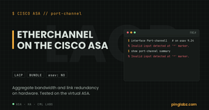 ASA port-channel and LACP commands not present on the asav