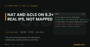 ASA 8.3 ACL against the real IP permits, against the mapped IP drops