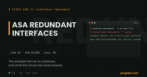 ASA redundant interface command rejected by the asav parser
