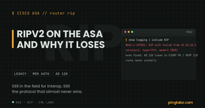 ASA RIP MD5 auth failure logged at severity 1