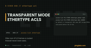ASA EtherType ACL syntax for filtering non-IP Layer 2 frames