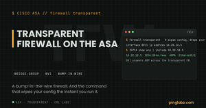 Transparent ASA BVI MAC learned by a real router across the firewall
