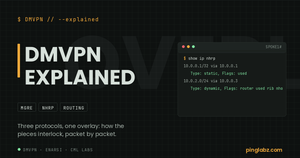 DMVPN explained feature image with real show ip nhrp output