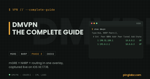DMVPN complete guide feature image with real show dmvpn hub output