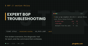 BGP troubleshooting - Local Policy Denied Prefixes counters showing AS_PATH loop and route-map drops on Cisco IOS XE