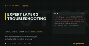 Layer 2 troubleshooting - native VLAN mismatch producing CDP and STP BLOCK_PVID log messages