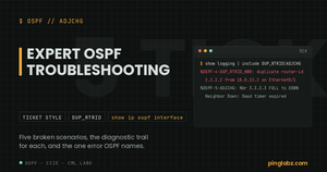 OSPF troubleshooting - duplicate router-id log message and adjacency drops on Cisco IOS XE