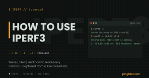 How to use iPerf3 tutorial feature image with real server and reverse mode output