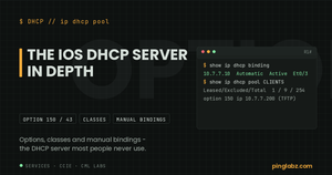 IOS DHCP server - a real lease binding and pool utilization on Cisco IOS XE