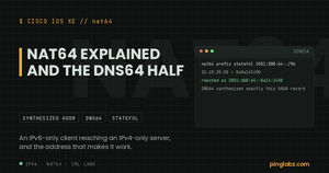 NAT64 synthesized address embedding an IPv4 server into an IPv6 prefix