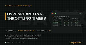OSPF SPF throttling - show ip ospf statistics showing SPF runs and reason codes on Cisco IOS XE