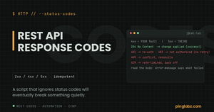 REST API status code guide: 204 success, 401 vs 403, 409, 429 for network automation