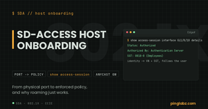SD-Access host onboarding - an 802.1X access session returning a security group tag on IOS XE