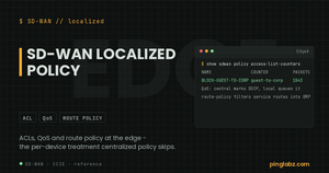 Catalyst SD-WAN localized policy - ACL counters and QoS at the edge