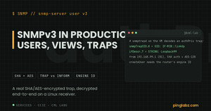SNMPv3 - a real SHA-authenticated AES-encrypted trap decrypted on a Linux receiver
