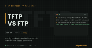 TFTP vs FTP feature image with real copy command transfer rates