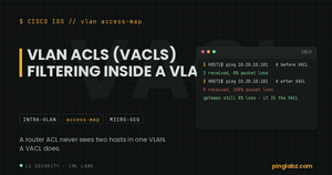 VACL dropping intra-VLAN traffic a router ACL could never filter
