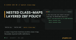ZBF nested class-map with a match-all parent referencing a match-any child