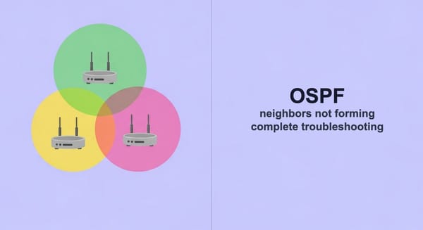 OSPF Neighbors Not Forming: Complete Troubleshooting Guide